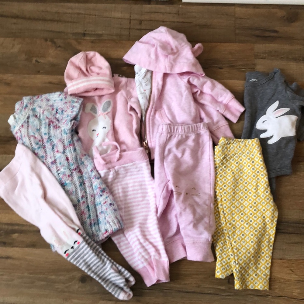 Baby Girl Lot 3 month Carters Gymboree Dress, sets